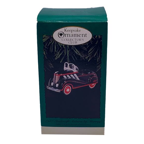 1996 Hallmark Keepsake Collector's Club 1937 STEELCRAFT AUBURN Ornament in Box - Picture 10 of 10